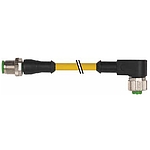 M12 male 0° / M12 female 90° A-cod. Lite