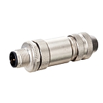 M12 male 0° B-cod. screw terminal