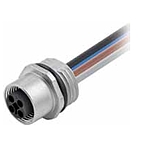 M12 Power female recept. T-cod. front