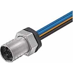 MQ15-X-Power fem. receptable shielded front mount