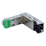 RJ45 Heavy Duty male 90° up IDC