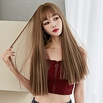 스트레이트 긴머리 통가발