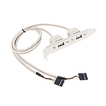 2포트 USB 2.0 확장 브라켓 (MBF-USB2P05)