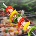 캠핑용 바비큐 꼬치 세트