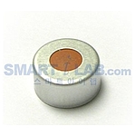 실버 알루미늄 클림프 캡 (Silver aluminum Crimp cap, clear PTFE/red rubber septa)