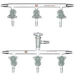 Aldrich single bank manifold with glass stopcocks Standard manifold, positions, 5
