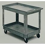 Rubbermaid heavy-duty lab carts Model B, H × L × W 32 1/2 in. × 36 in. × 24 in., beige, cart total capacity 400 lb. , 200 lb. per shelf