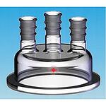 Ace reaction flask head capacity 1,000 mL, center joint: ST/NS 24/40, side Joints: ST/NS 24/40 (2)