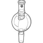 Aldrich anticlimb splash-guard adapter with fritted disc female joint: ST/NS 24/40, male joint: ST/NS 24/40, capacity 100 mL