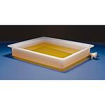Scienceware trays w/o faucet, inside dimensions L × W × H 46 cm × 56 cm × 10.2 cm