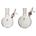 Aldrich round-bottom storage flask with stopcock-equipped septum-inlet capacity 50 mL, with 2 mm glass stopcock, joint: ST/NS 14/20