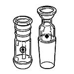 Ace Reducing Adapter female joint: ST/NS 24/40, male joint: SJ 35/25