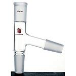 Synthware distillation adapter top joint: ST/NS 24/40, bottom joint: ST/NS 24/40, side joint: 24/40, side arm angle: 75 deg