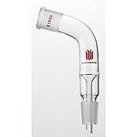 Synthware distilling adapter with 105 degree bend top joint: ST/NS 24/40, bottom joint: ST/NS 24/40