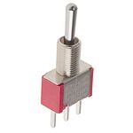RS PRO Toggle Switch, PCB Mount, (On)-Off-(On), SPDT, Through Hole Terminal