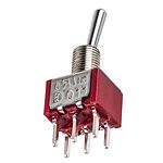 RS PRO Toggle Switch, PCB Mount, On-(On), DPDT, Through Hole Terminal