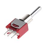 RS PRO Toggle Switch, PCB Mount, On-Off-On, SPDT, Through Hole Terminal