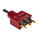 RS PRO Toggle Switch, PCB Mount, On-Off-On, SPDT, Through Hole Terminal