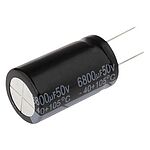 RS PRO 6800uF Aluminium Electrolytic Capacitor 50V dc, Radial, Through Hole