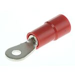 RS PRO Insulated Ring Terminal, M2 Stud Size, 0.25mm² to 1.5mm² Wire Size, Red