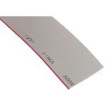 RS PRO 1.27mm 26 Way Flat Ribbon Cable, Grey Sheath, 33 mm Width, 30m Length