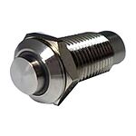 RS PRO Illuminated Latching Push Button Switch, Panel Mount, SPST, 12mm Cutout, Blue LED, 12V ac/dc, IP40