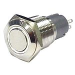 RS PRO Illuminated Momentary Push Button Switch, Panel Mount, SPDT, 16mm Cutout, White LED, 250V ac, IP65, IP67