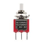 RS PRO Momentary Push Button Switch, PCB, SPDT, 6.35mm Cutout, 32/50/125V ac