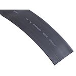 RS PRO Heat Shrink Tubing, Black 25.4mm Sleeve Dia. x 3m Length 2:1 Ratio