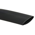RS PRO Heat Shrink Tubing, Black 9.5mm Sleeve Dia. x 12m Length 2:1 Ratio