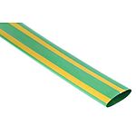 RS PRO Heat Shrink Tubing, Green 19.1mm Sleeve Dia. x 1.2m Length 2:1 Ratio