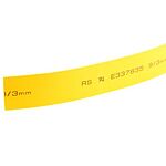 RS PRO Heat Shrink Tubing, Yellow 9mm Sleeve Dia. x 5m Length 3:1 Ratio