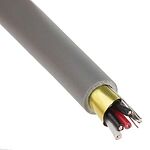RS PRO Multicore Data Cable, 2 Pairs, 0.22 mm², 4 Cores, 24 AWG, Screened, 100m, Grey Sheath