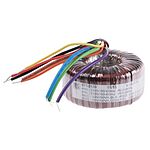 RS PRO 115 V ac, 230 V ac, 2 x 18V ac Toroidal Transformer, 120VA 2 Output