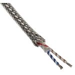 RS PRO Type K Thermocouple Wire, 25m, Glass Fibre Insulation, +350°C Max, 7/0.2mm