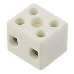 RS PRO 2-Way Non-Fused Terminal Block, 57A, Screw Down Terminals, 8 AWG