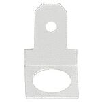 RS PRO Uninsulated Male Spade Connector, PCB Tab, 4.75 x 0.5mm Tab Size