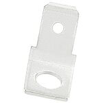 RS PRO Uninsulated Male Spade Connector, PCB Tab, 6.35 x 0.8mm Tab Size