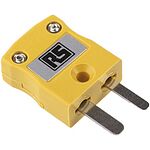 RS PRO In-Line Thermocouple Connector for Use with Type K Thermocouple, Miniature, BS Standard