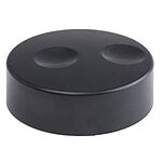 RS PRO 38.6mm Black Potentiometer Knob for 6mm Shaft Splined
