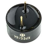 RS PRO 80dB Through Hole Continuous External Piezo Buzzer, 13.7 (Dia.) x 7.6mm, 20V ac Max