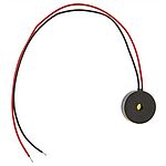 RS PRO 80dB Wire Leads Magnetic Buzzer Component, 10 (Dia.) x 3.2mm, 1V ac Min, 3V ac Max