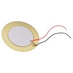 RS PRO 85dB PCB Mount Continuous Piezo Buzzer, 35 (Dia.) x 0.51mm, 8V dc Max