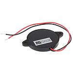 RS PRO 88dB Panel Mount Square Wave External Piezo Buzzer, 41 x 30 x 5.5mm, 1V ac Min, 30V ac Max