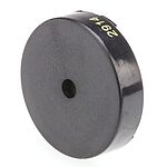 RS PRO 90dB Through Hole Continuous External Piezo Buzzer, 30.2 (Dia.) x 7.5mm, 30V ac Max
