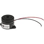 RS PRO 95dB Panel Mount Continuous Internal Piezo Buzzer, 29.5 (Dia.) x 24.5mm, 1.5V dc Min, 28V dc Max