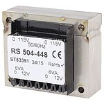 RS PRO 12V ac 2 Output Through Hole PCB Transformer, 12VA