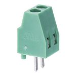 RS PRO 2-pin PCB Terminal Block, 2.54mm Pitch, Rows, Screw Termination