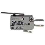 RS PRO Long Straight Lever Micro Switch, Quick Connect Terminal, 16 A @ 250 V ac, SP-CO
