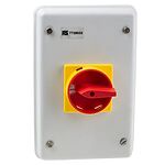 RS PRO 4P Pole Panel Mount Isolator Switch - 40A Maximum Current, IP54